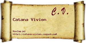 Catana Vivien névjegykártya